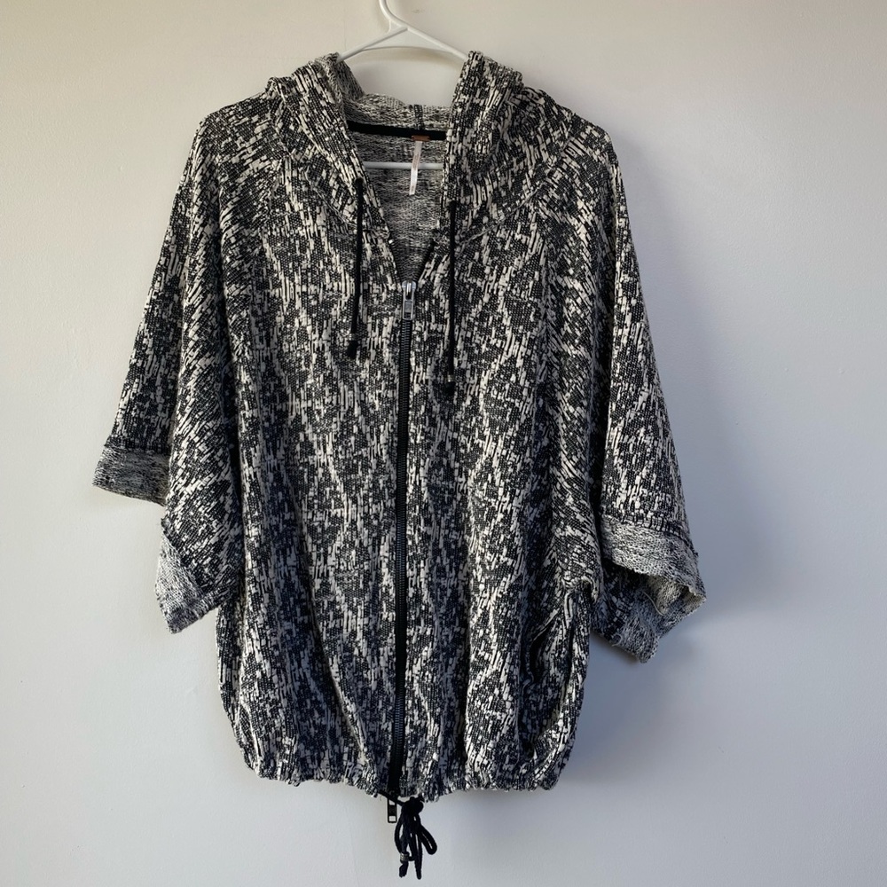 Free People Santa Fe Hoodie Oversized Kimono XS
